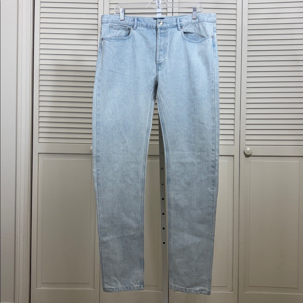 A.P.C. Men's Light Wash Slim Cotton Jeans Size 36